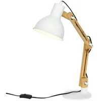 Homcom Schreibtischlampe 40W Leselampe, verstellbare Klemmleuchte, mit E27 Sockel