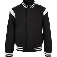 URBAN CLASSICS Inset College Bomberjacke Black / White 110-116