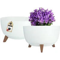Kadax Blumentopf runde Blumenschale, 40 cm, 2 Stück -