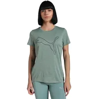 Puma Unisex W TAD Essential Heather Logo Tee T-Shirts,