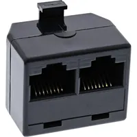 InLine ISDN Verteiler, 1x RJ45 Stecker an 2x RJ45