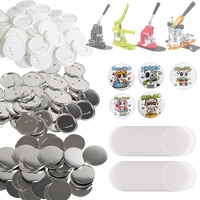 Vevor Buttonmaschine Knopfmachermaschine Zubehör 75mm 500 Stk. DIY Button