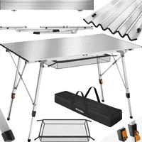 Tectake tectake® Campingtisch, silber