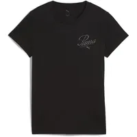 Puma Ess Script Kurzarm-T-Shirt Black XL