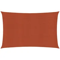VidaXL Sonnensegel 160 g/m2 Terrakottarot 2x3,5 m HDPE