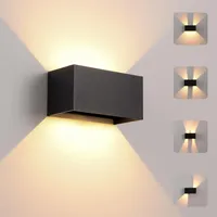 Kukak Wandleuchte Innen/Außen 24W LED (IP65) schwarz