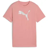 Puma Mädchen ESS METALLIC Tee G T-Shirts, Pink fruit