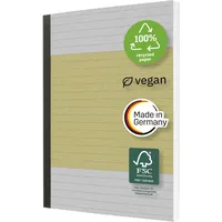 Sigel Notizbuch DIN A5 liniert, gelb Hardcover 200 Seiten,