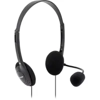 Vultech Kopfhörer mit Mikrofon HS-01 Rev 2.2, Doppel-Klinkenstecker 3,5