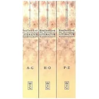 Walter de Gruyter Reallexikon der deutschen Literaturwissenschaft. 3 Bände