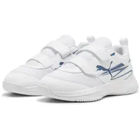 Puma Varion II Hallenschuhe mit Klettverschluss Kinder 02 white/blue