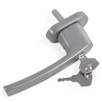 Tectake tectake® 6 Fenstergriffe, zu und gekippt abschließbar, für