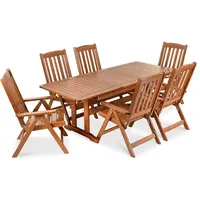 Konsimo Gartenmöbel-Set Hergestellt in EU und Handgefertigt "ALCES", braun,