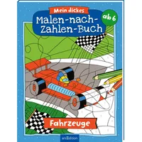 ArsEdition Mein dickes Malen-nach-Zahlen-Buch – Fahrzeuge