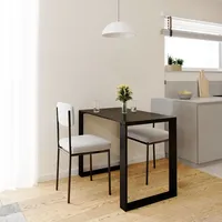 AKKE Stein Black Fosil LOFT Tisch mit schwarze beine