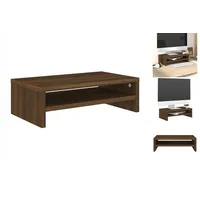 VidaXL Monitorständer Braun Eichen-Optik 42x24x13 cm Holzwerkstoff