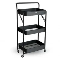 Deluxe4home Klappbarer Rollwagen - schwarz