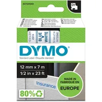 Dymo Original D1-Etikettenband | blau auf weiß | 12