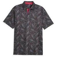 Puma Polo Cloudspun Paisley schwarz/gemustert - s