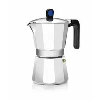 Monix Induction Express | Italienische Induktionskaffeemaschine, Aluminium, Silber, 12