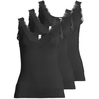 NINA VON C. Unterhemd / Top Romance in Schwarz