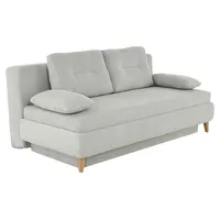JOB Schlafsofa MAJA, Hellbeige Waffelcord - mit Gästebettfunktion und