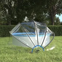 VidaXL Pool-Kuppel Rund 376x188 cm PVC
