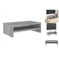 VidaXL Monitorständer Grau Sonoma 42x24x13 cm Holzwerkstoff