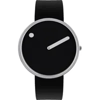 Picto 43370-0120S Black Silicone Unisex 40mm 5ATM