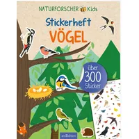 ArsEdition Naturforscher-Kids - Stickerheft Vögel