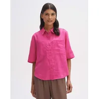 Opus Kurzarmbluse | Leinenbluse FILALIA pink Punch, 40