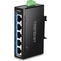 TRENDNET TI Hardened Industrial Railmount Gigabit Switch, 5x RJ-45