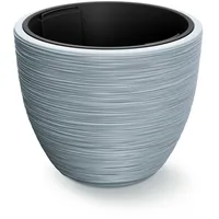 Prosperplast Blumentopf Rillen Grau Kunststoff 40x32cm