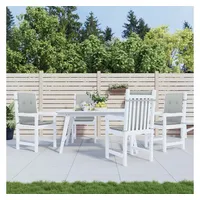 VidaXL Niedriglehner-Auflagen 4 Stk. Melange Hellgrau 100x50x4cm Stoff