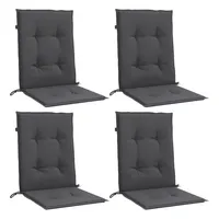 VidaXL Niedriglehner-Auflagen 4 Stk Melange Anthrazit 100x50x4cm Stoff