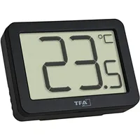 TFA Digitales Thermometer, schwarz