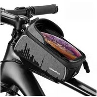 ROCKBROS Fahrradtasche Wasserdicht Fahrrad Rahmentasche Handytasche Oberrohrtasche mit Touchscreen