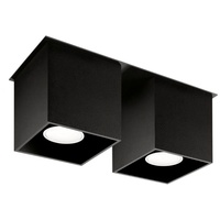 Sollux Deckenleuchte QUAD 2 schwarz