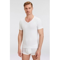Olymp V-Kragen T-Shirt weiß XL