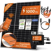Solarway Solarway® 1000W Balkonkraftwerk 800W komplett Steckdose - neuester