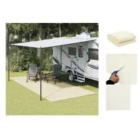 VidaXL Zeltteppich Creme 5x2,5 m
