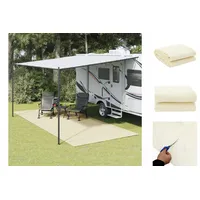 VidaXL Zeltteppich Creme 6x2,5 m