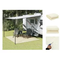 VidaXL Zeltteppich Creme 4x3 m