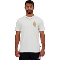 New Balance Barrel Runner Kurzarm-T-Shirt Sea Salt M