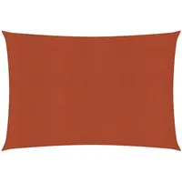 VidaXL Sonnensegel 160 g/m2 Terrakottarot 5x7 m HDPE