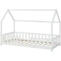 [en.casa] Kinderbett Sisimiut 90x200 cm Weiß