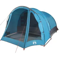 VidaXL Familienzelt 6 Personen Blau Wasserdicht