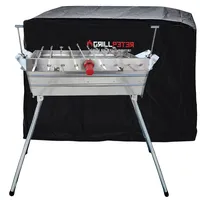 Grillpeter Mangal Ararat 2 mm Schaschlikgrill + 9er Drehspieß