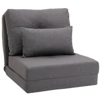 Homcom Bodensessel 2-in-1 Klappbett mit verstellbarer Rückenlehne Bodensofa mit
