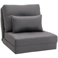 Homcom Schlafsessel 2 in 1 Leinen 60 x 80